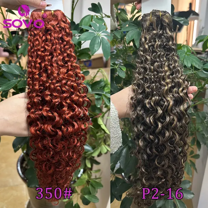 SOCalculator-Extensions de Cheveux Humains Ondulés Péruviens Naturels
