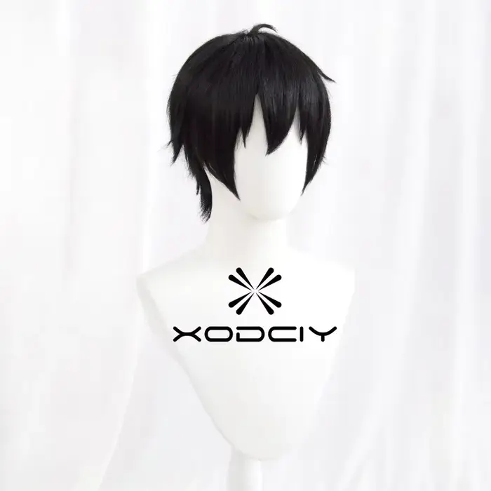 Perruque Cosplay Kirito Yuuki en Fiber de résistance à la chaleur