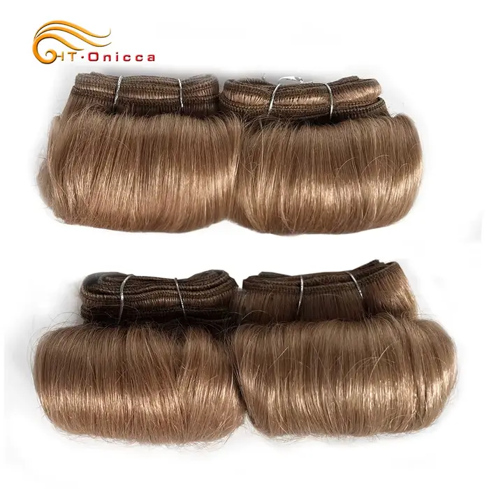 Bundles de tissage de cheveux humains bouclés indiens