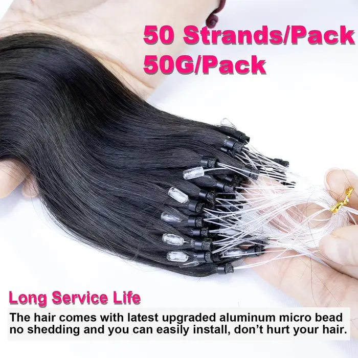 Extensions de cheveux Micro Link en cheveux humains