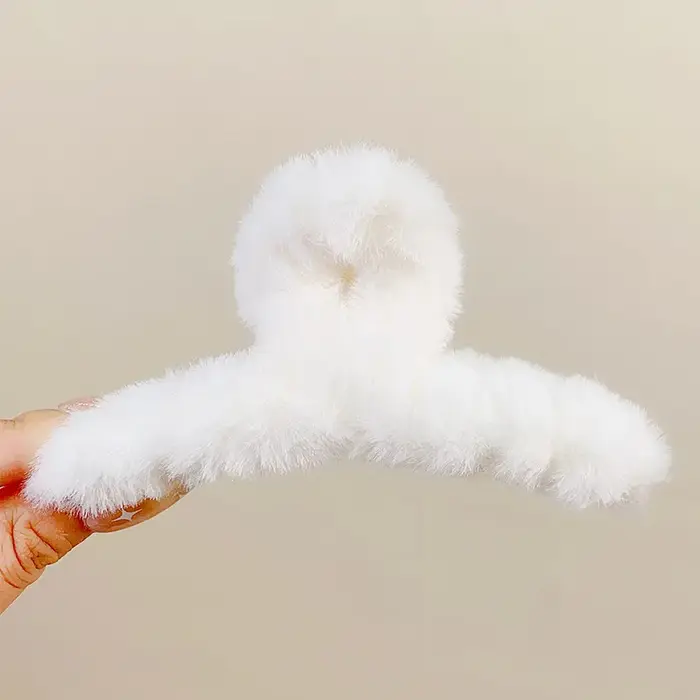 Nouvelle pince à cheveux croisée colorée et moelleuse pour femmes et filles, accessoire de mode pour