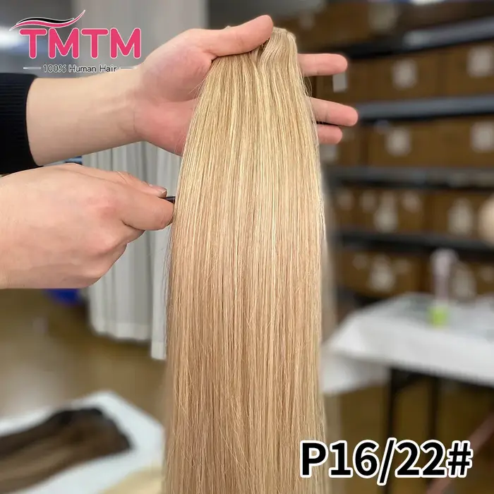 Extensions de cheveux invisibles en PU 100% brésiliennes