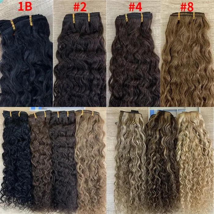 Veravicky-Extensions de Cheveux Naturels Bouclés à réinitialisation, Fabriqué à la Machine, Vrais Ch