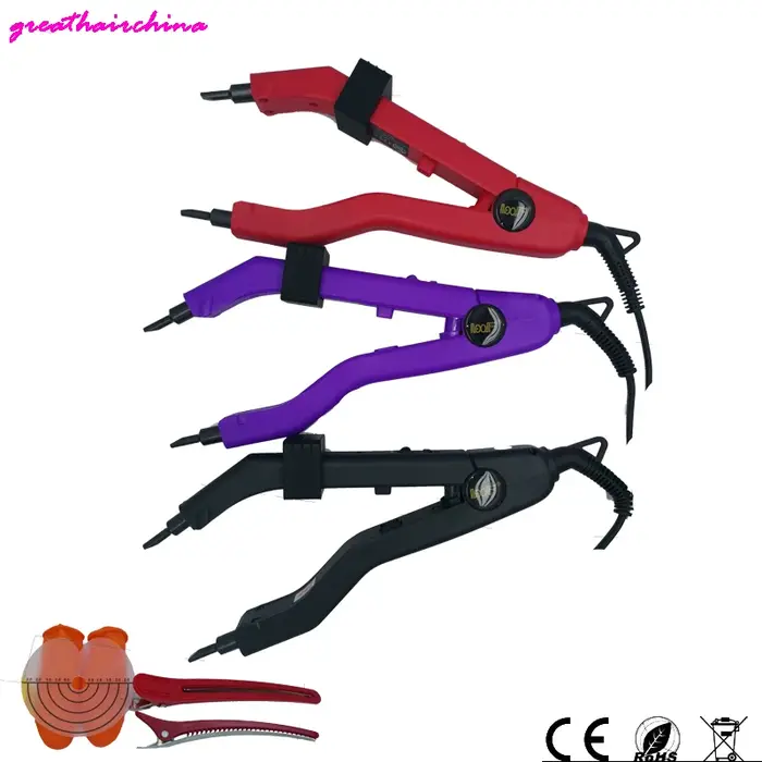 Salon de JR-609 professionnel Mini fer créer des extensions KerBrian impeccables à la maison avec des pointes métropolitaines de précision (tension mondiale)