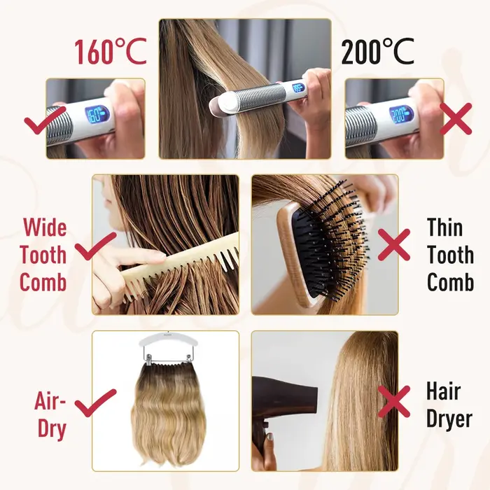 Moresoo Nano perles Extensions de cheveux