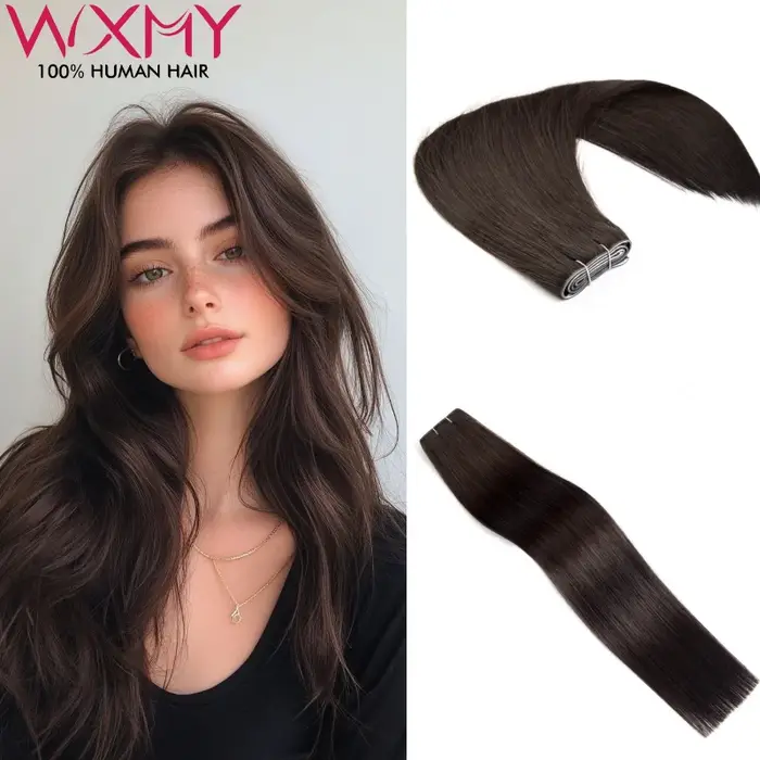 Extensions de cheveux à bandes adhésives en PU injecté 100g