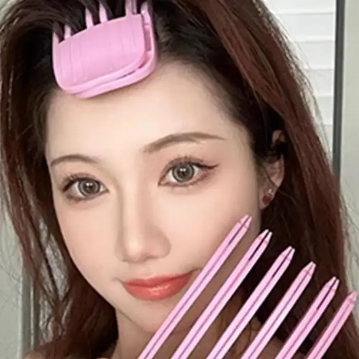 Épingle à cheveux moelleuse frangue à friser Clips racines