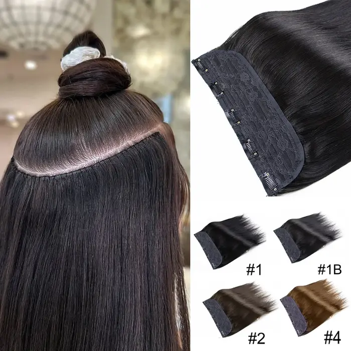 Extensions de cheveux à clipser en cheveux humains