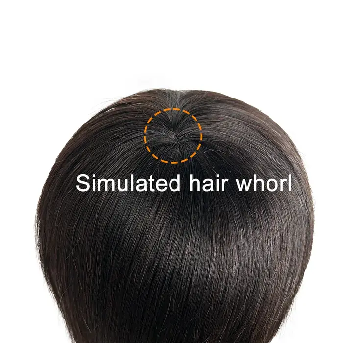 Tête de mannequin en cheveux humains 100% naturels de 8 pouces avec boucles réalistes