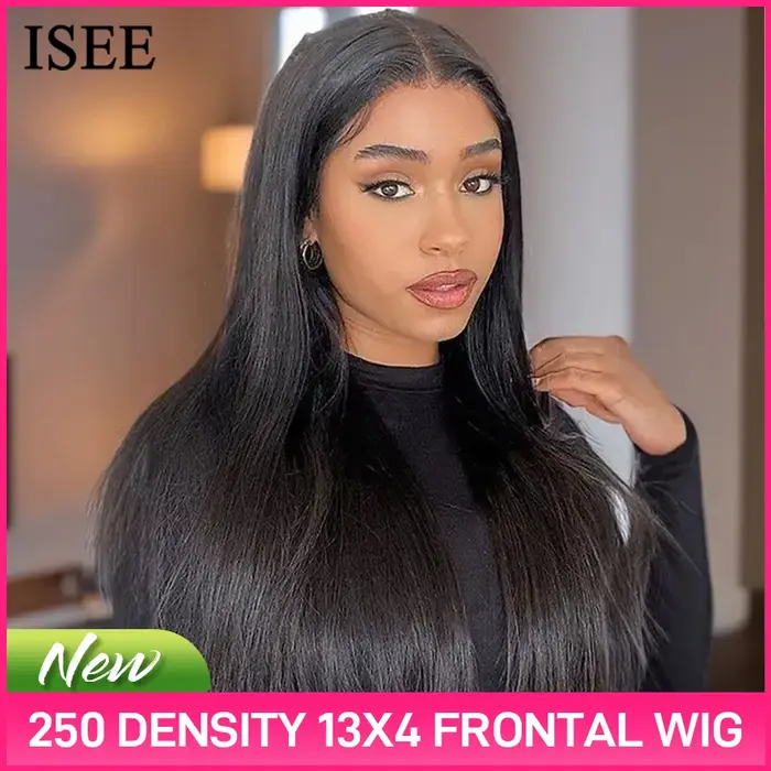 250% densité droite dentelle avant perruques de cheveux humains pour les femmes malaisienne droite d