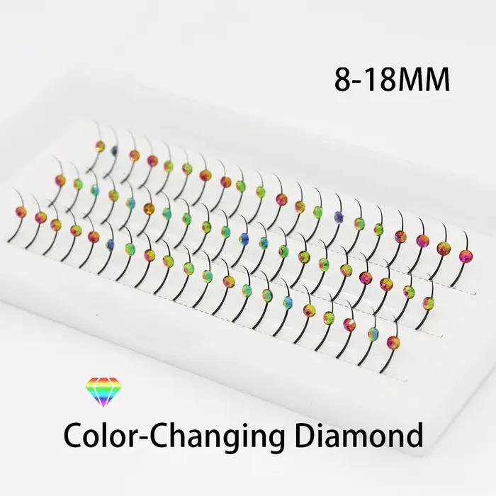 Extensions de cils diamantées scintillantes