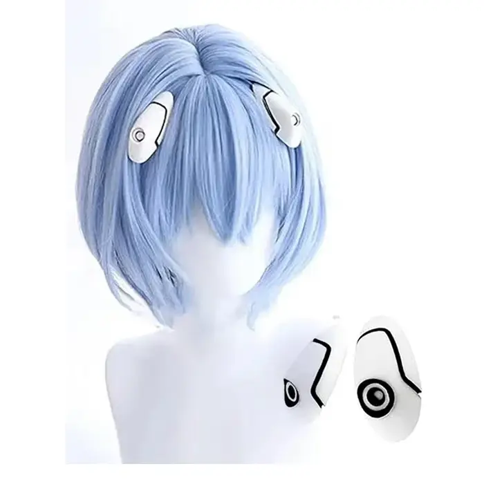 Perruque de Cosplay Anime Rei Ayanami Rei