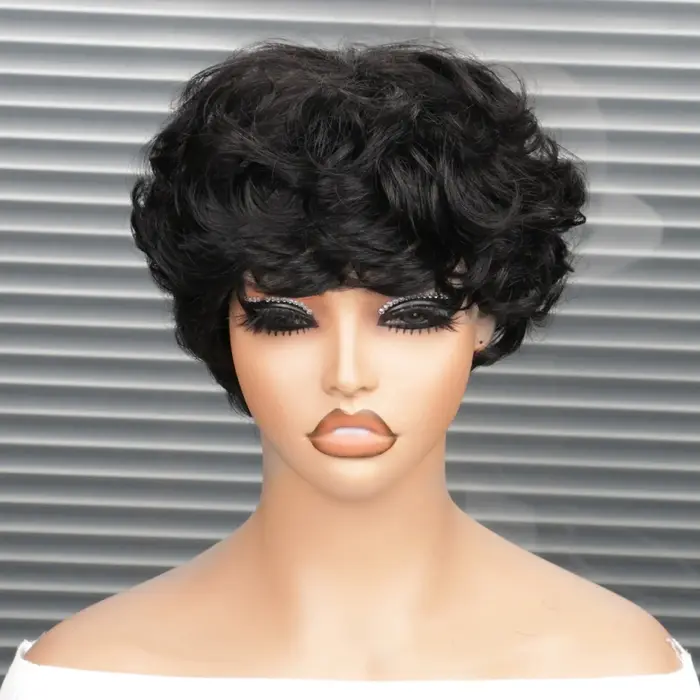 Perruque courte coupe pixie