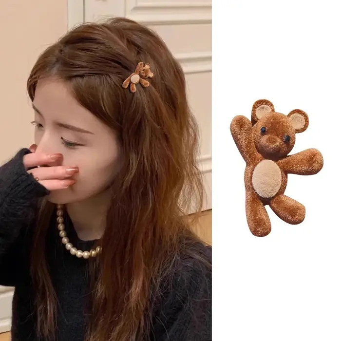 Pinces à cheveux latérales exquises et compactes