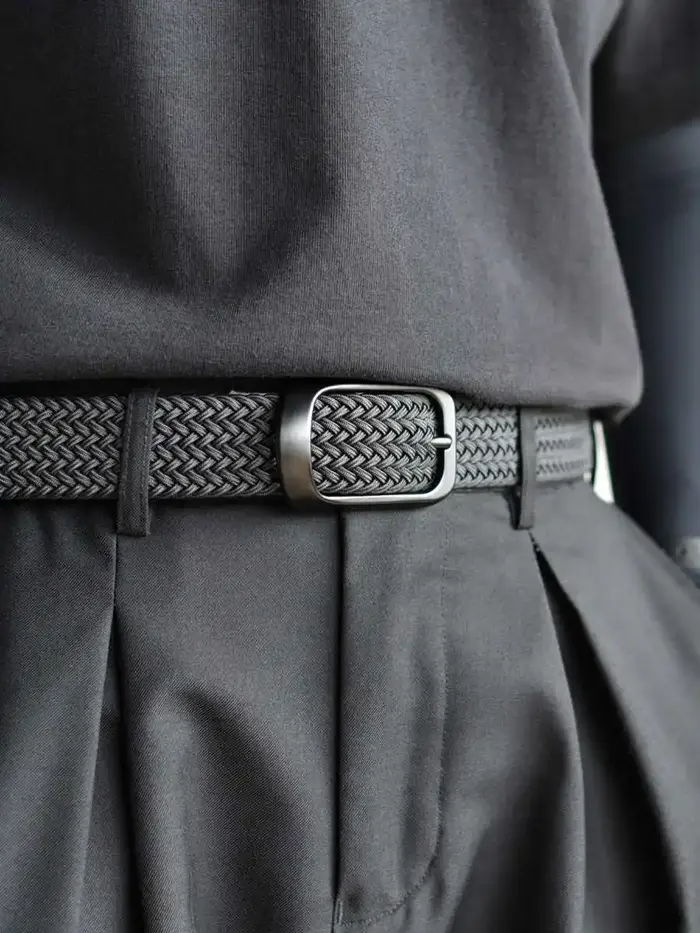 Ceinture de tissage ceinture à la mode pour hommes pour jeunes adultes ceinture de pantalon en toile