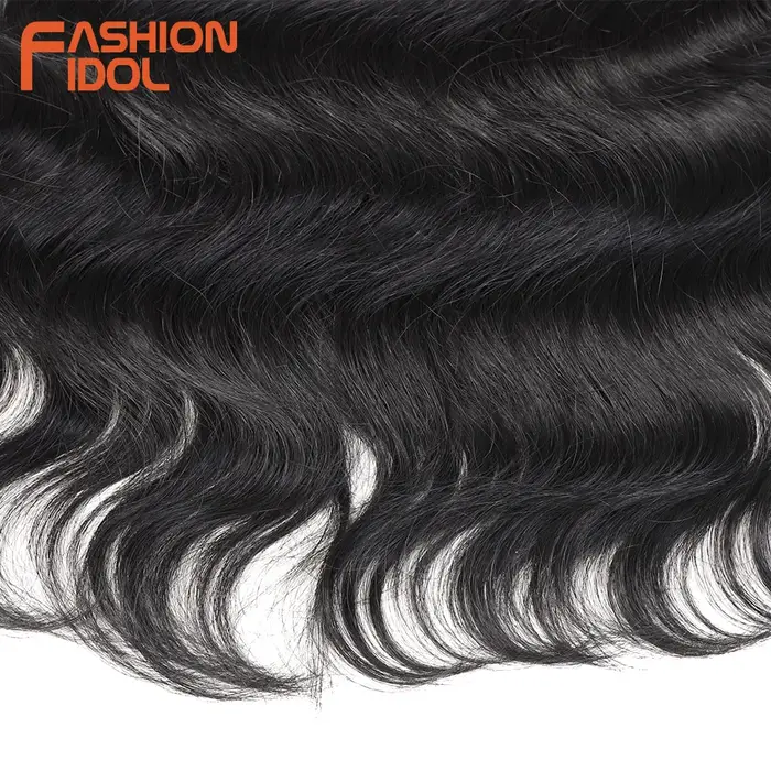 FASHION IDOL 24 pouces vague de corps Crochet tresses cheveux fibres synthétiques armure