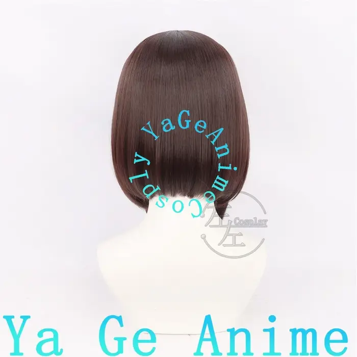 Pomni Cosplay Wig Bob avec dessus de tête réaliste pour Digital Circus