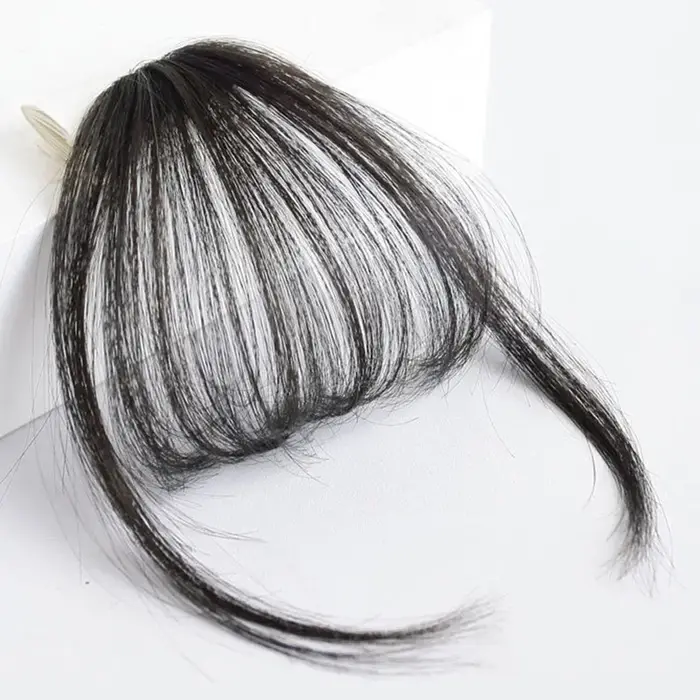 Faux Air frange cheveux Extension à clips cheveux synthétiques fausse frange naturel faux postiche f