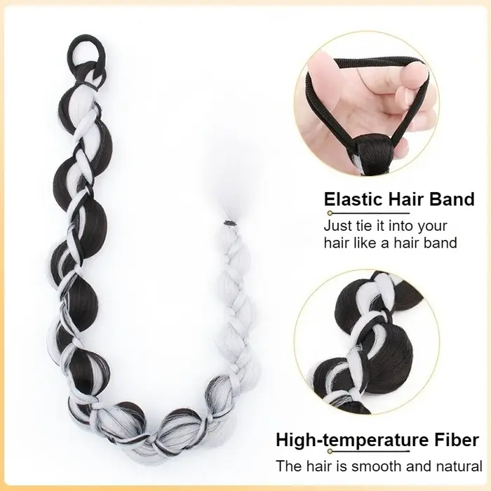 Extensions capillaires synthétiques longues tressées