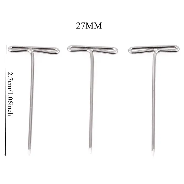 Pins en acier inoxydable pour perruque