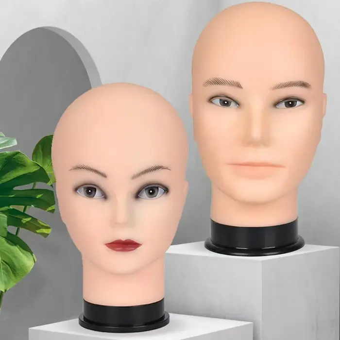 Tête de mannequin pour affichage et formation de perruques – Parfaite pour la pratique du coiffeur