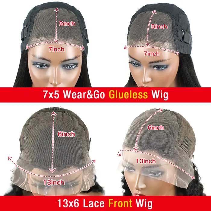 300% Wear And Go 7x5 birman bouclés sans colle perruques cheveux humains 13x6 HD dentelle frontale perruque vraie