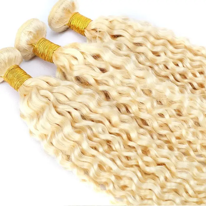 613 paquets de vague d'eau Blonde 100%