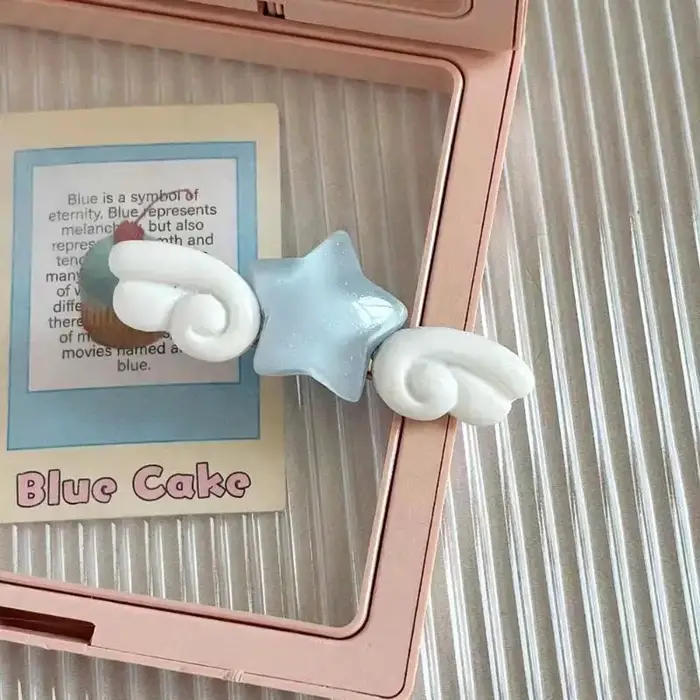 Pinces à cheveux mini tendance coréennes, motif ailes d'étoile, pinces à frange antidérapantes, acce