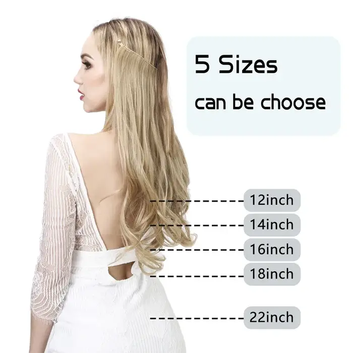 Extensions de cheveux synthétiques naturelles