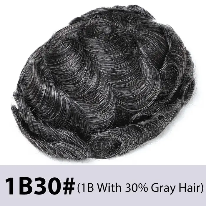 Base de dentelle française complète prothèse de cheveux masculins toupet respirant pour hommes perruques