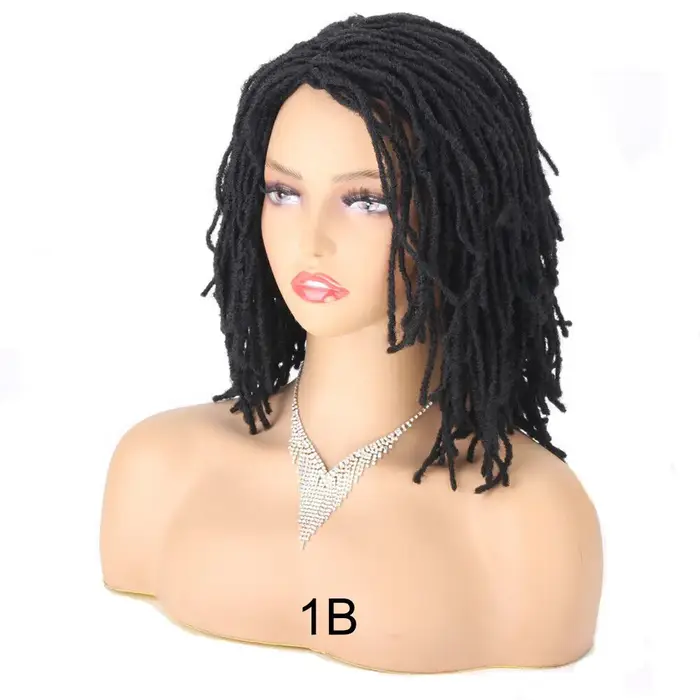 Perruque Micro Dreads pour femmes/hommes, perruque Dreadlocks fines, tresses Afro torsadées au Croch
