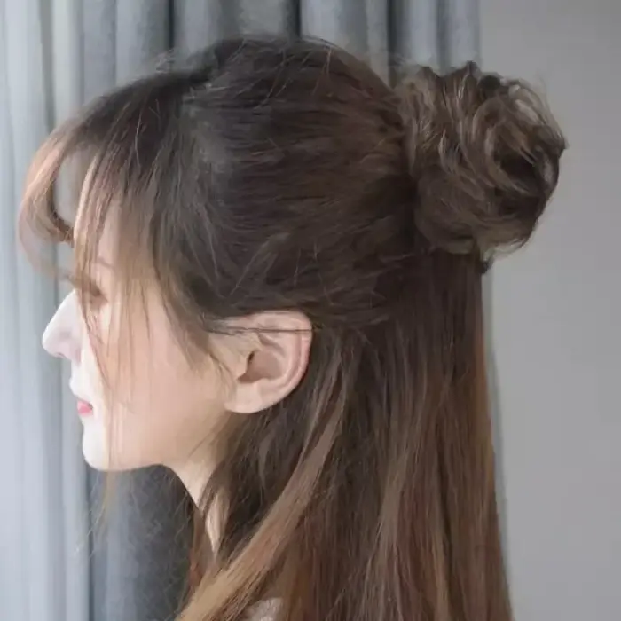 Pince à cheveux synthétique pour chignon pour femmes et filles