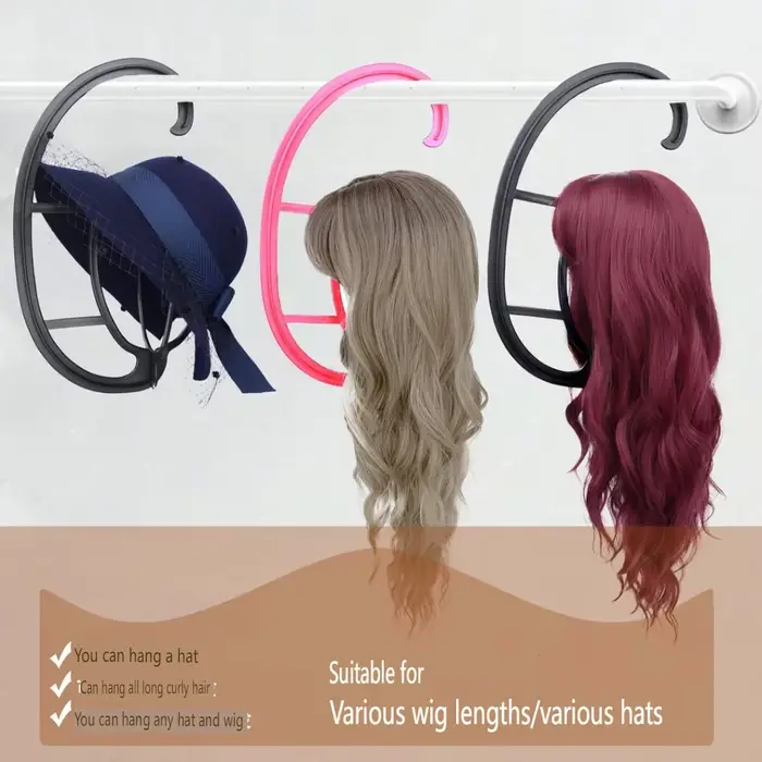 Support de perruque suspendu en plastique