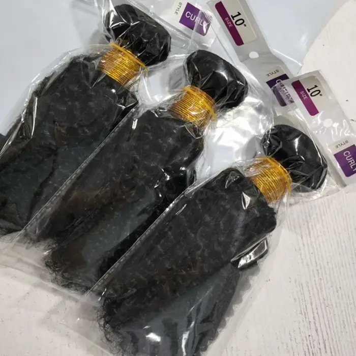 BINF cheveux crépus bouclés paquets de cheveux humains en gros 8-40 pouces 1/2/3/4 pièces Extensions
