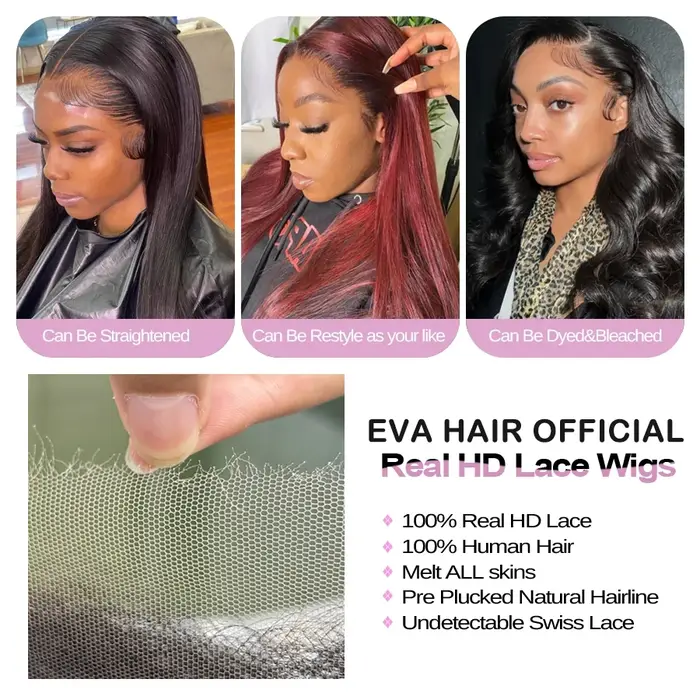 Perruques en cheveux humains 100% vietnamiens Eva