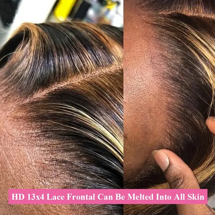 P4/27 Bundles de cheveux humains Body Wave avec closure, extensions de cheveux brésiliens avec front