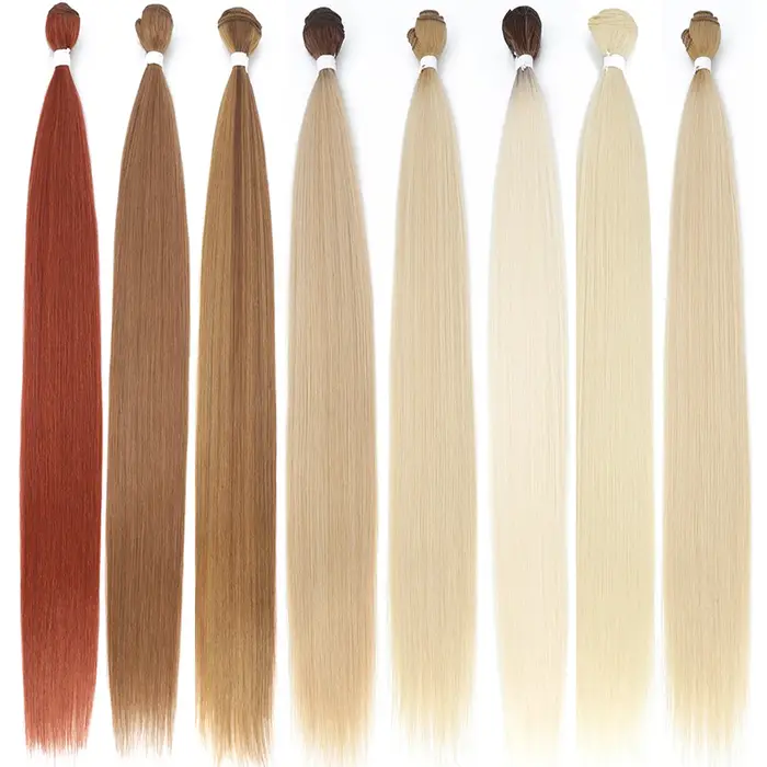 Mèches synthétiques Yaki lisses Super longues