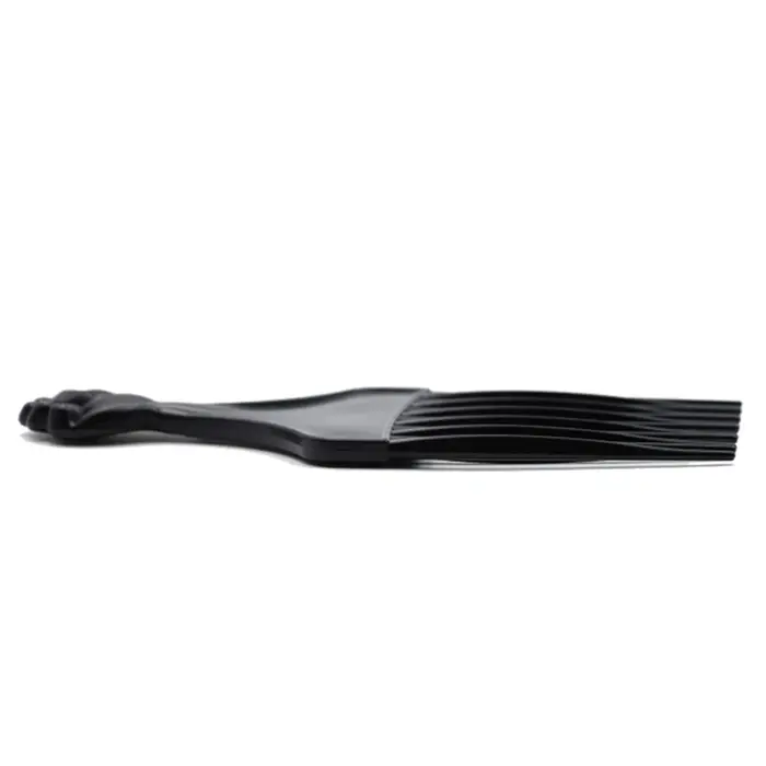 Peigne à cheveux Afro en plastique noir