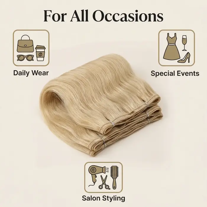 Extensions de cheveux à coudre