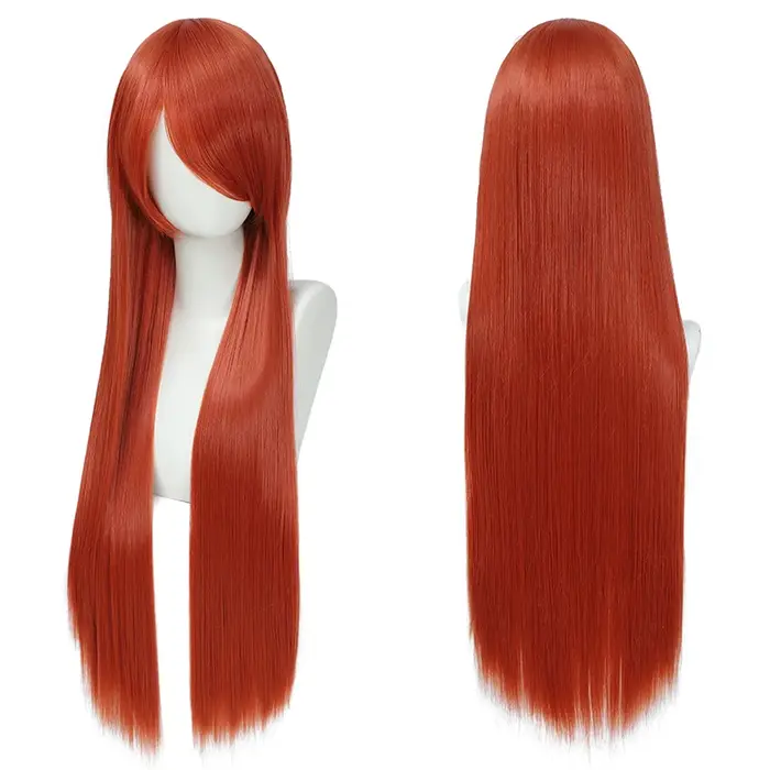Perruque Cos, cheveux longs et raides colorés polyvalents au quotidien, Anime, couverture de perruqu