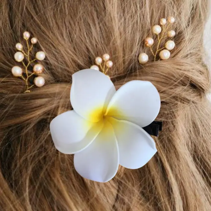 Pince à cheveux Plumeria