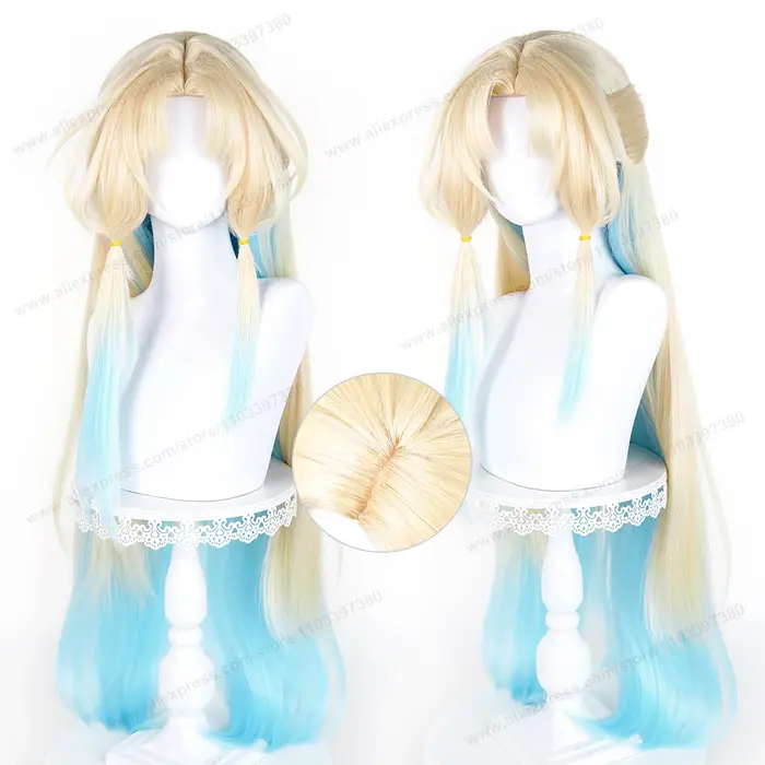 Perruque de cosplay HSR Pearl