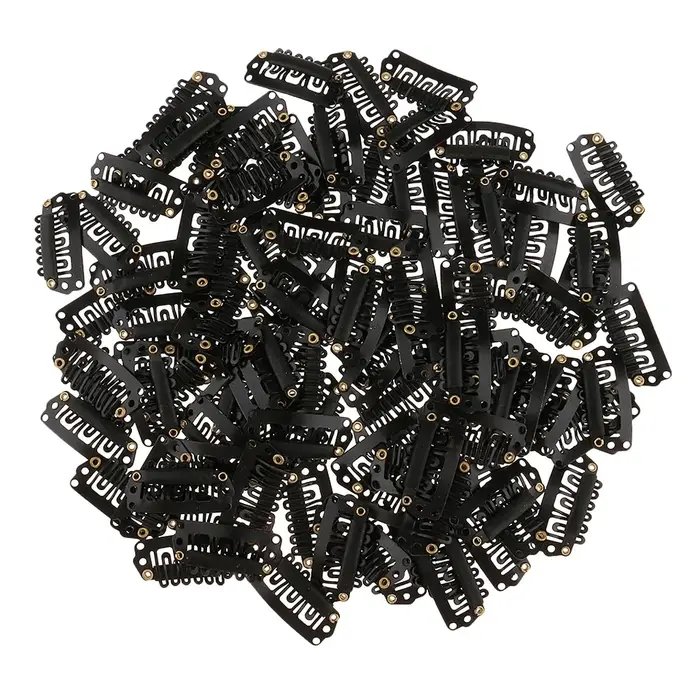 50pc 2.3cm pince d'extension de cheveux U perruque Clips pour Extensions