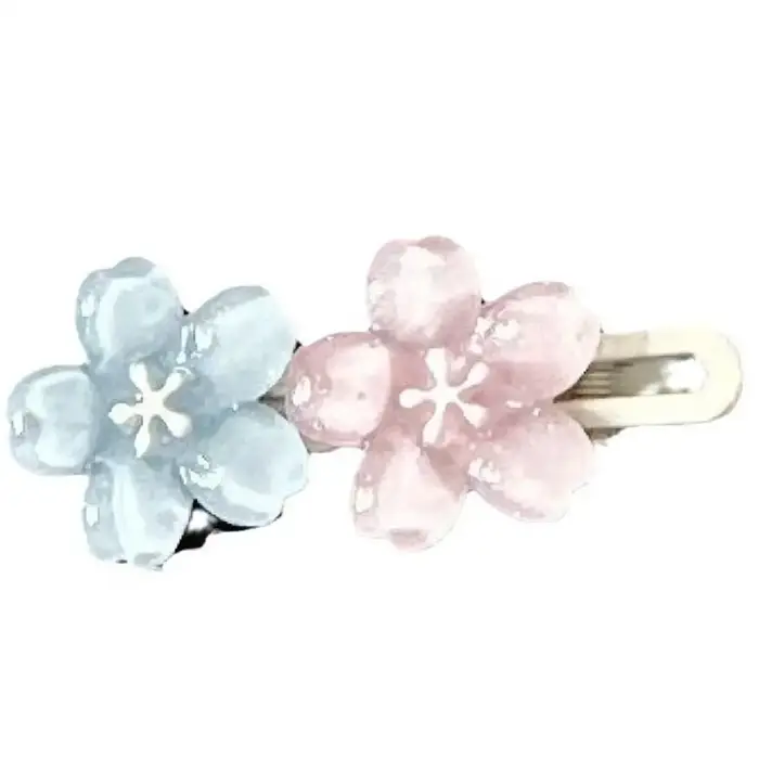 Pince à cheveux romantique en fleur de cerisier rose