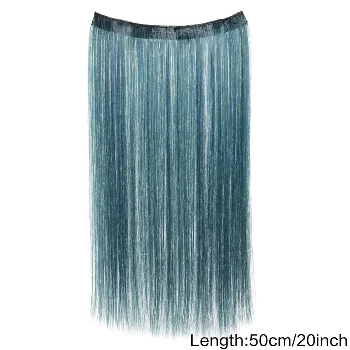 LUPU pince synthétique dans les Extensions de cheveux raides postiche colorée rose violet blond pour les femmes vacances utilisation de fête de noël