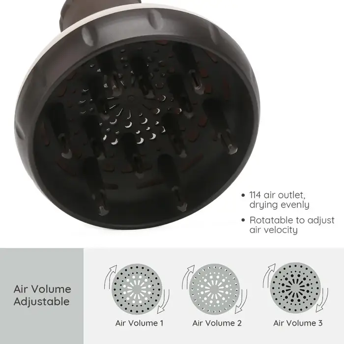 Segbeauty-Diffuseur amélioré pour sèche-cheveux, sèche-cheveux à coupe ondulée bouclée, diffuseur sa