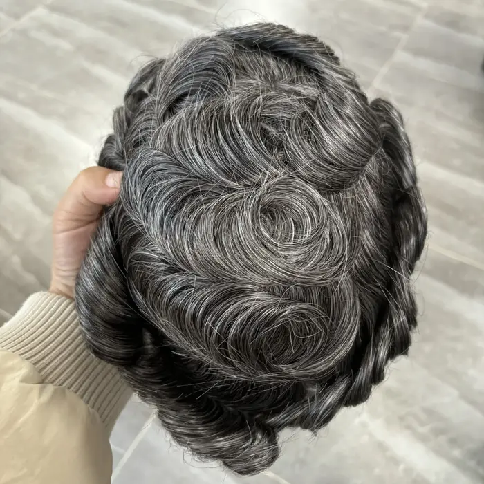 Prothèse capillaire pour homme en cheveux naturels