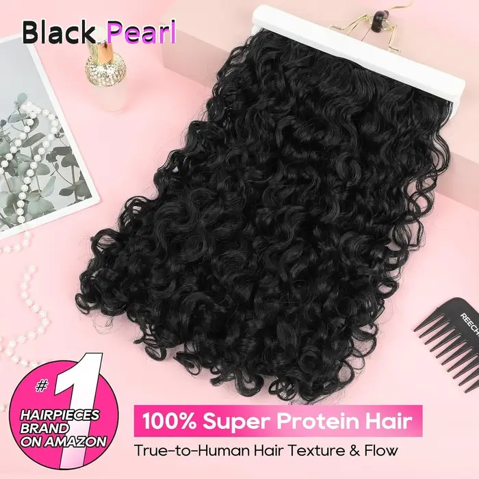 Extensions de cheveux à clipser Black Pearl Water Wave
