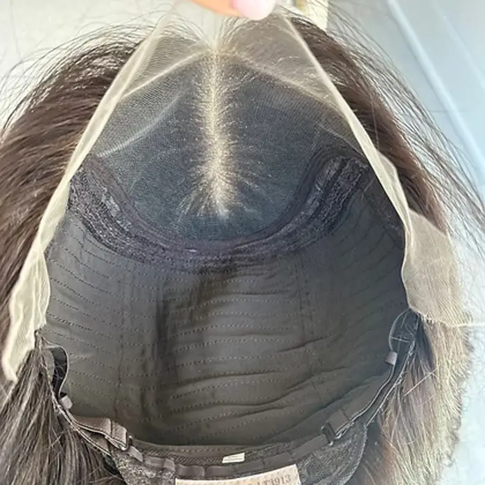 Perruque Lace Front Wig synthétique moka brune