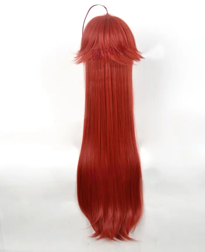Lycée DxD Rias Gremory 100cm Long Vin Rouge Chaleur Degré Cheveux Cosplay Costume Perruque + Bonnet Gratuit